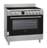 Picture of Daewoo Ceramic Cooker 90 x 60cm - Electric Stove 90L Oven with Convection Fan, 5 Cooking Zone Infrared Stovetop with 8 Program Modes, Digital Timer – DCC-S965HF – Made in Turkey – 1 Year Warranty