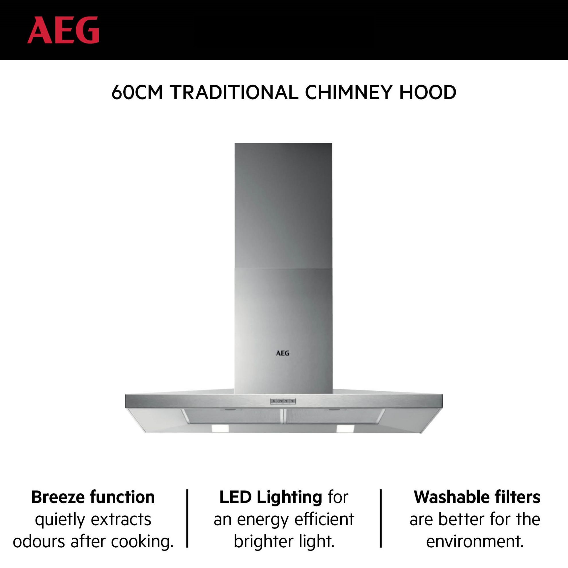Picture of AEG - Hood - Traditional Chimney  60cm