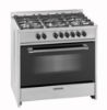 Picture of DAEWOO 5 Burner Multifunction Gas Cooker 90X60CM, Top gas, Bottom Electric Oven with 2 Convection Fans 1 Cooling Fan, Removable glass door, Cast iron grid, Made in Portugal, DGES965HE- 1Year Warranty