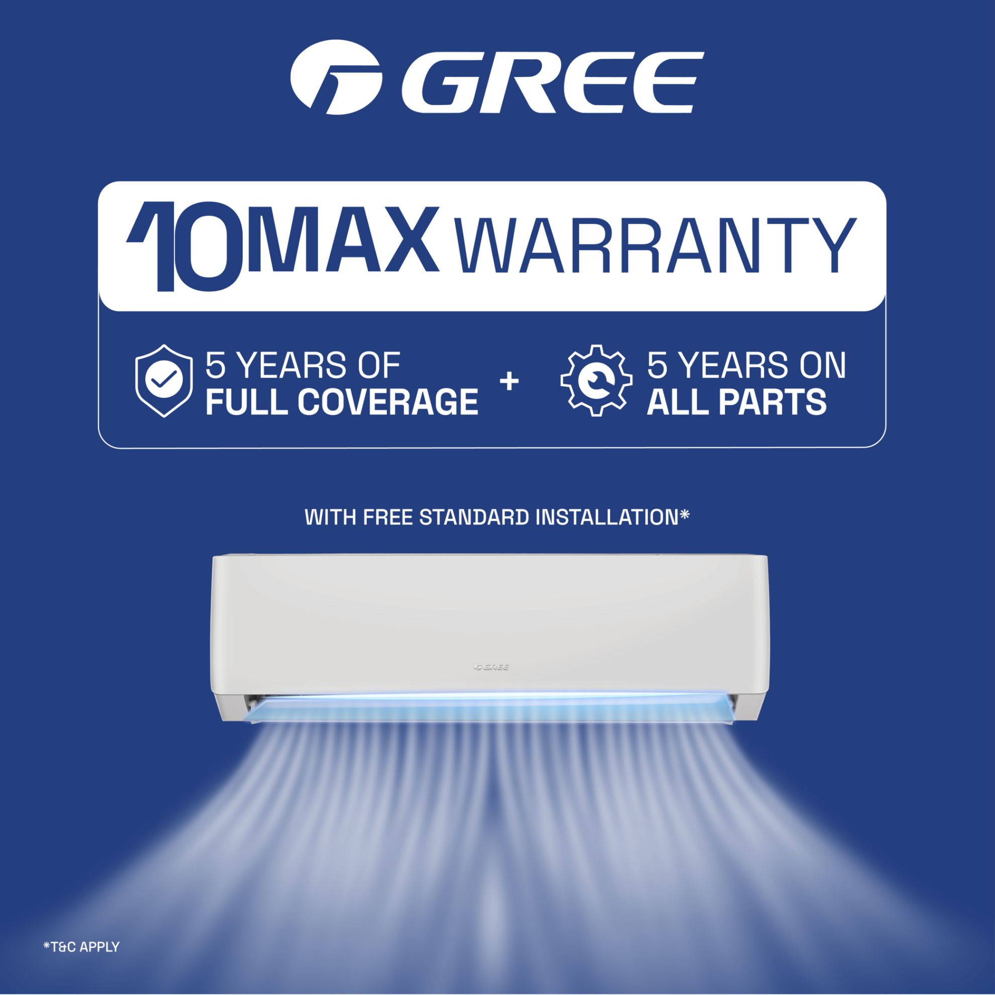 Gree split ac Inverter R32 iAiry32-18C3
