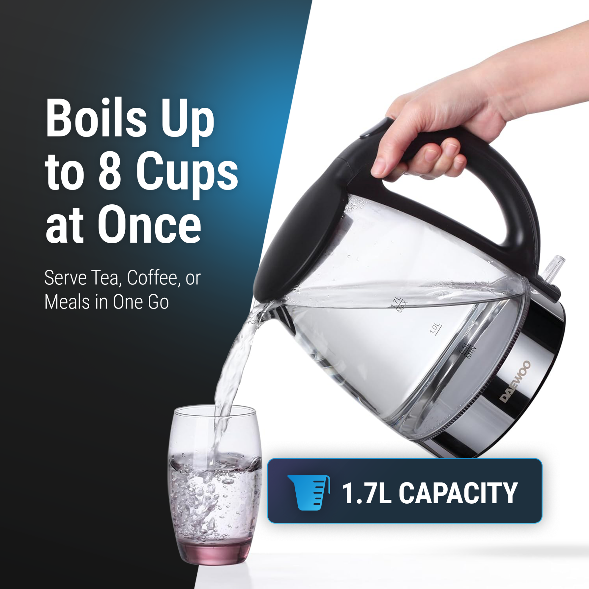 Daewoo Electric Kettle  - DEK 1218