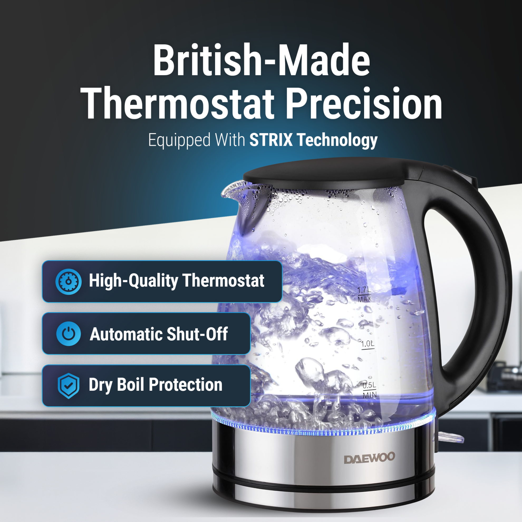 Daewoo Electric Kettle  - DEK 1218