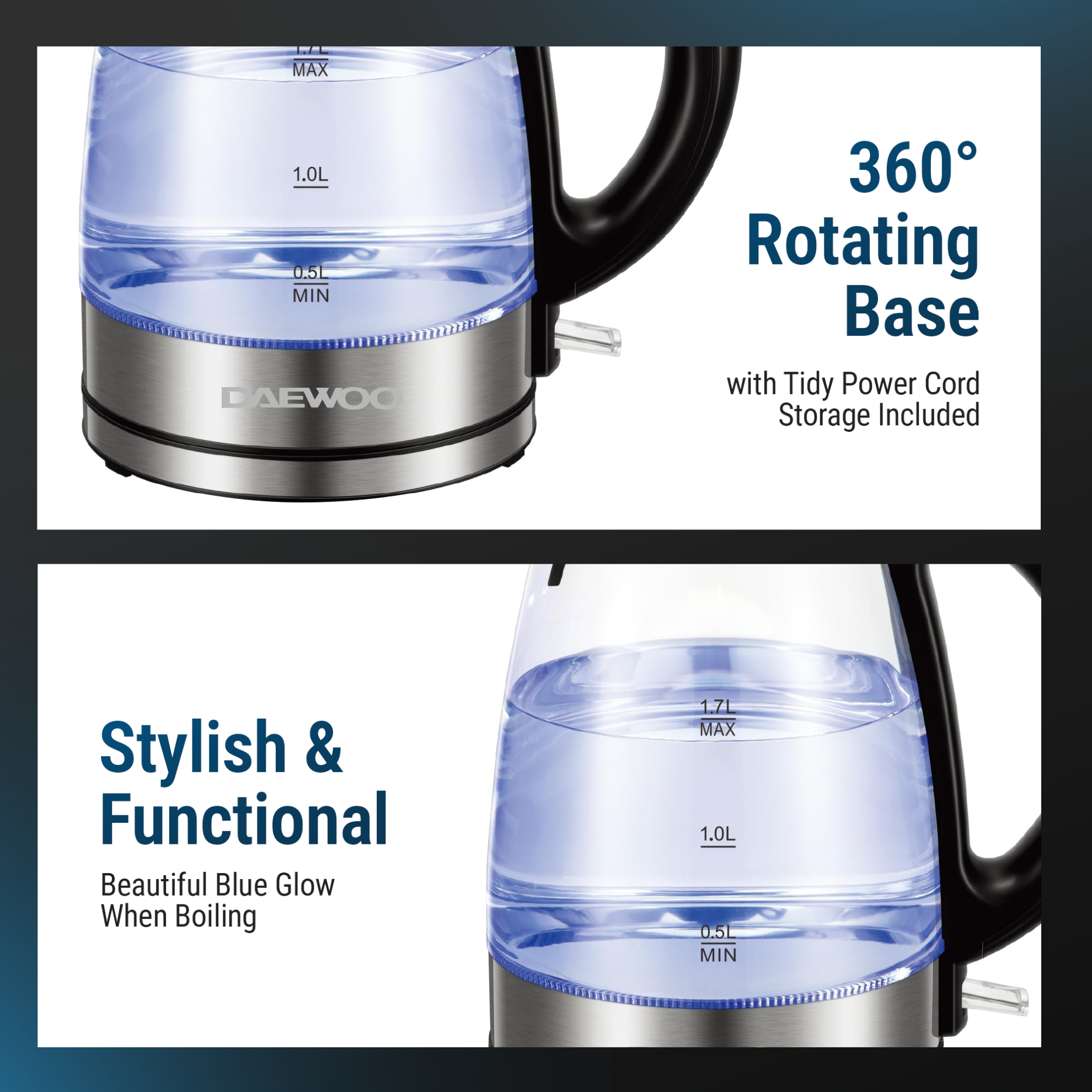 Daewoo Electric Kettle  - DEK 1218