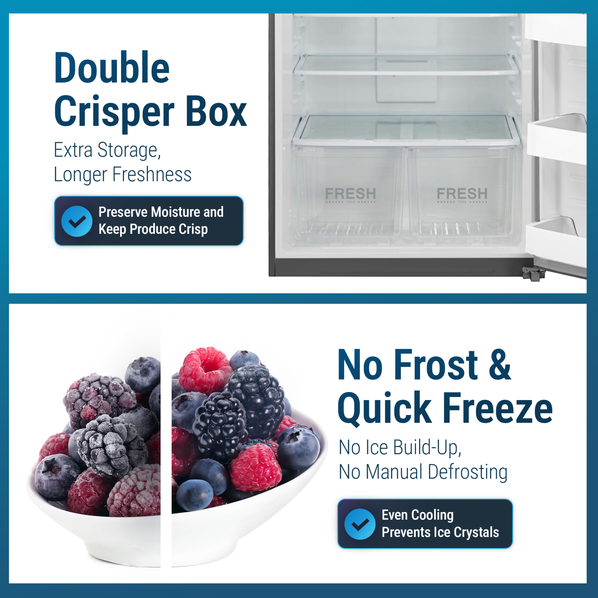 Daewoo Top Mount Refrigerator – FR-921VSIN