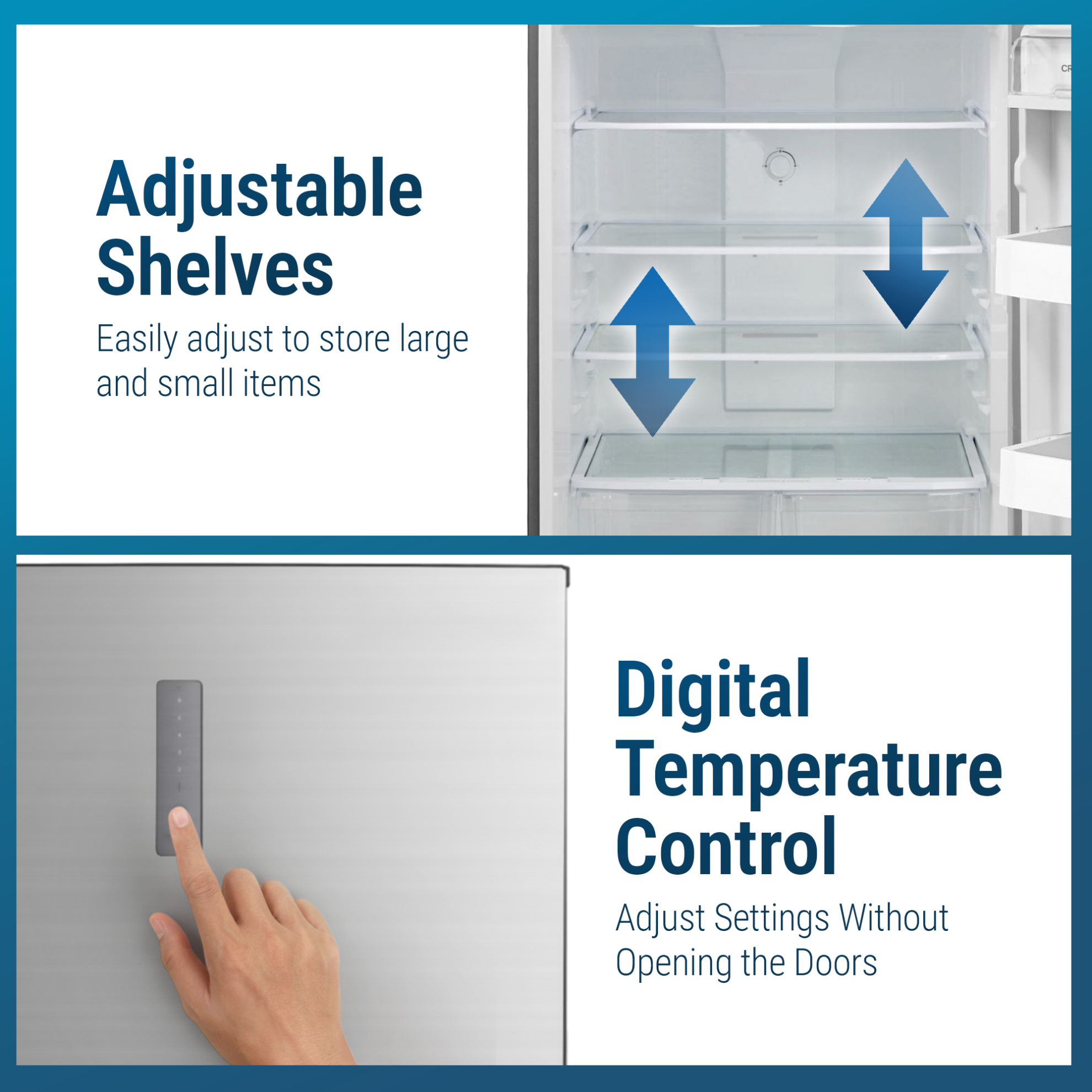 Daewoo Top Mount Refrigerator – FR-921VSIN