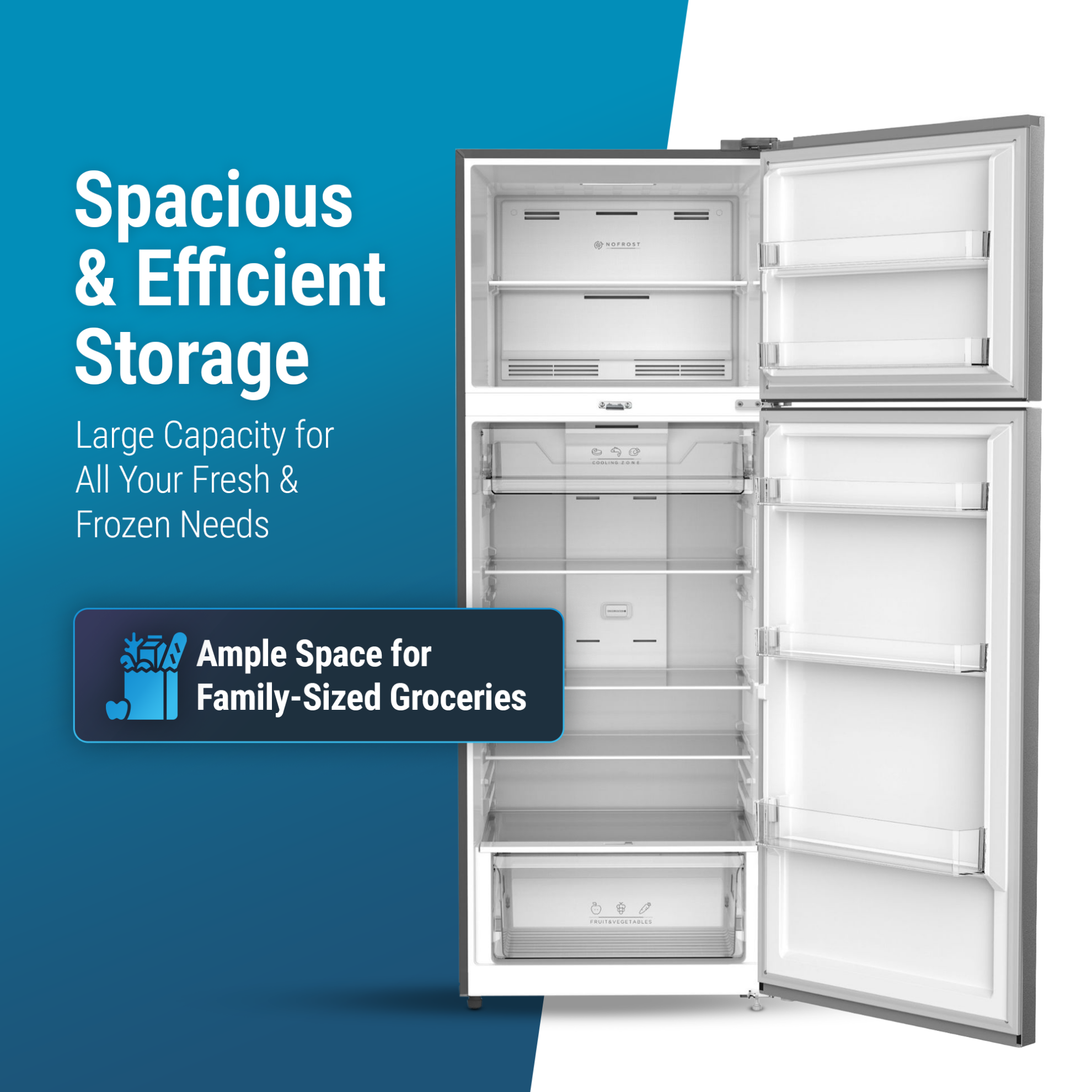 Daewoo Top Mount Refrigerator – FR-559VSIN