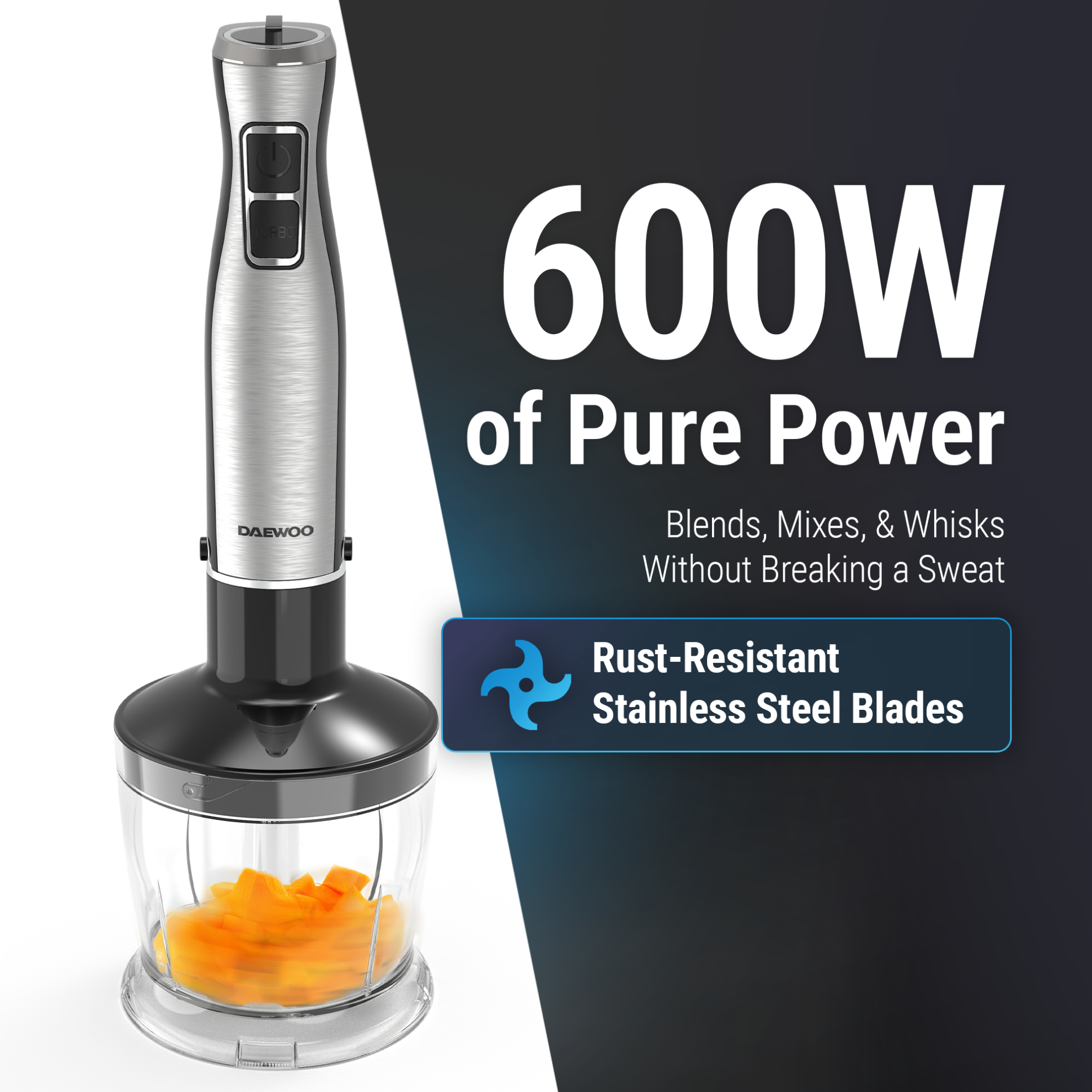 Daewoo 3 in 1 Hand Blender – DHB-102A