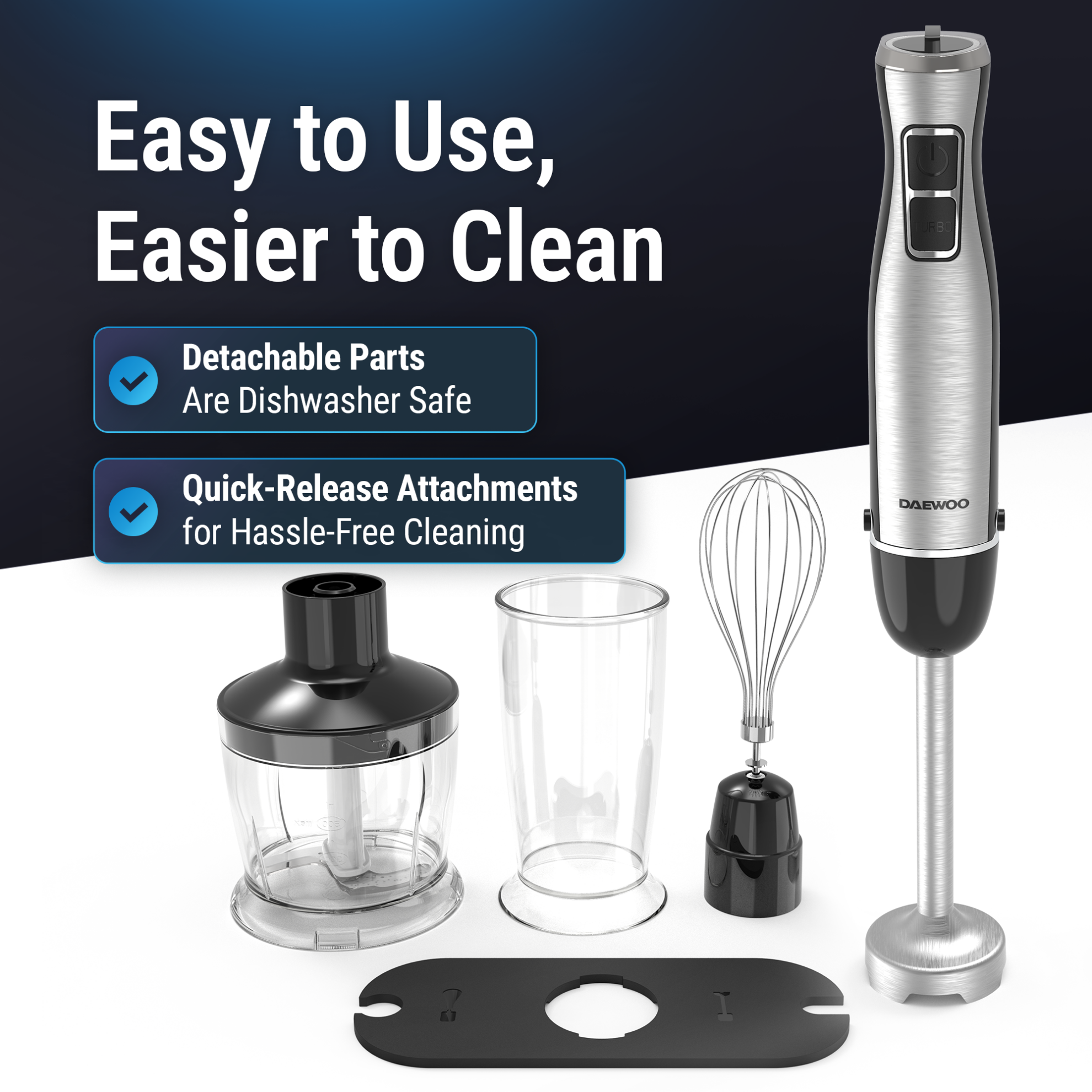Daewoo 3 in 1 Hand Blender – DHB-102A