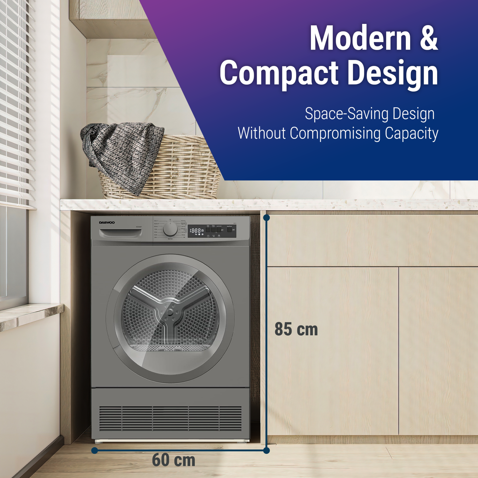 Daewoo 8 Kg Dryer – DCD-8S15P