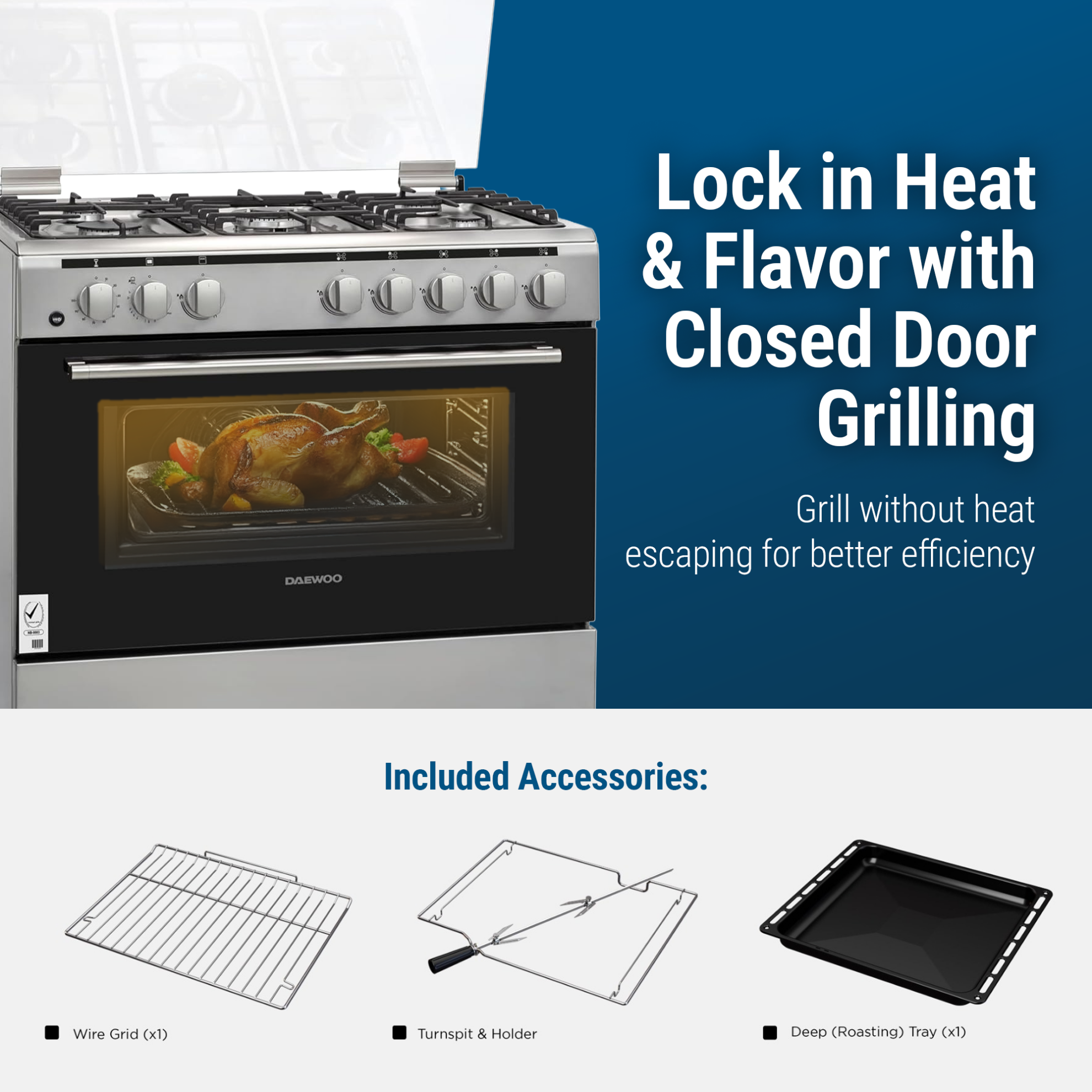 Daewoo Gas Cooker – DGC-S965HF