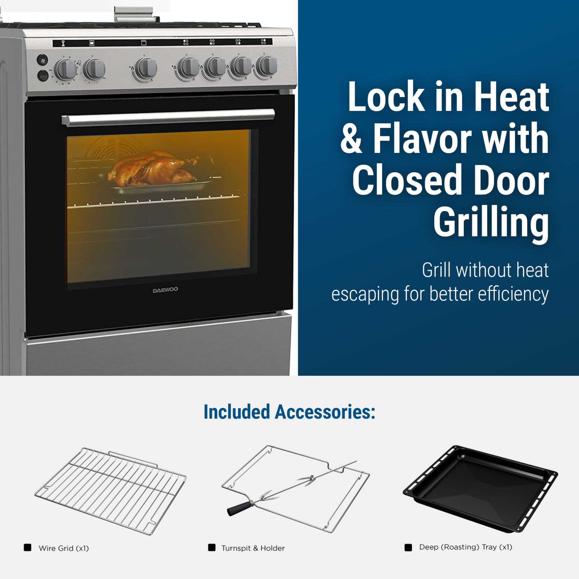 Daewoo Gas Cooker – DGC-S664HF