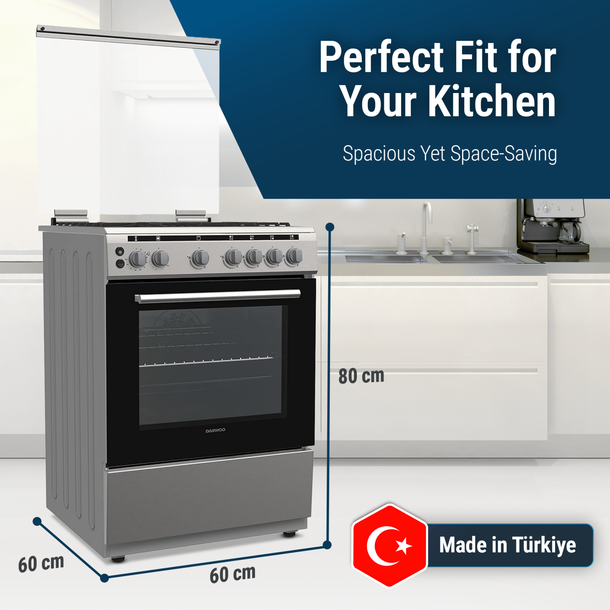 Daewoo Gas Cooker – DGC-S664HF