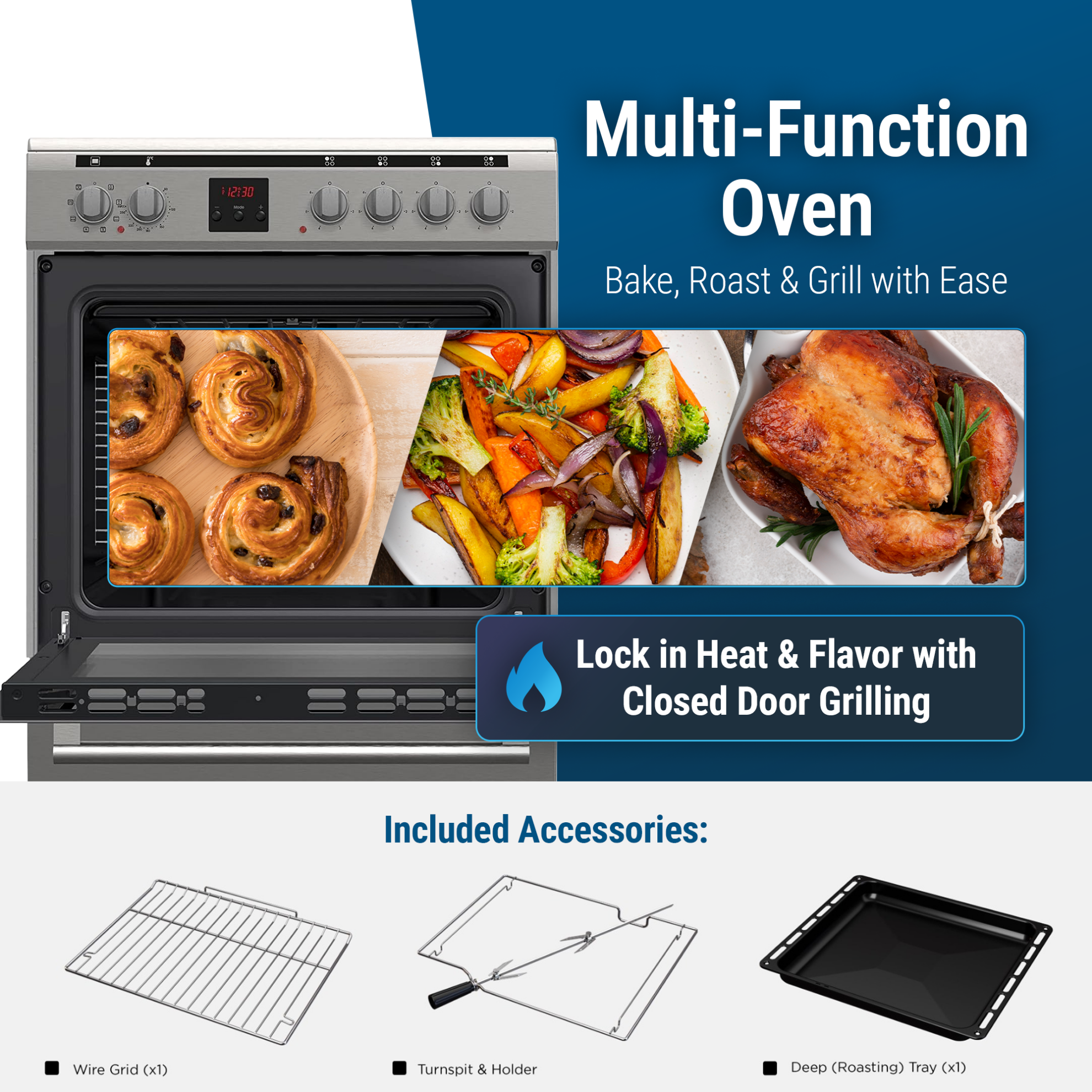 Daewoo Ceramic Cooker 60 x 60cm - DCC-S664HF