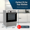 Daewoo Ceramic Cooker 60 x 60cm - DCC-S664HF
