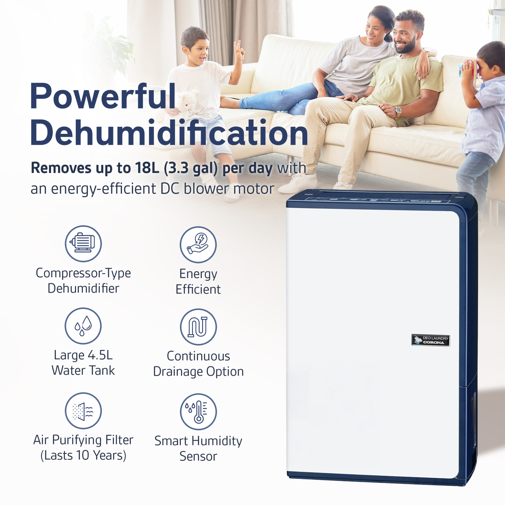 Corona Dehumidifier – CD1516 