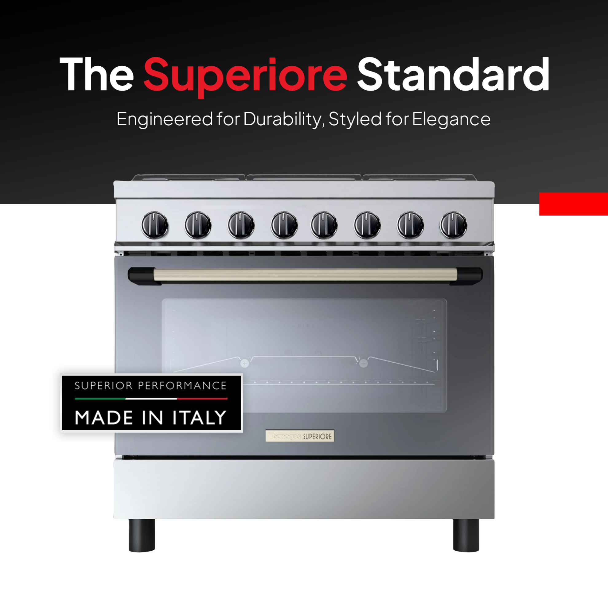 Tecnogas Superiore 90 x 60 cm Gas Cooker  – TCP396GG52KX