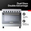 Tecnogas Superiore 90 x 60 cm Gas Cooker  – TCP396GG52KX