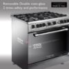 Tecnogas Superiore 90 x 60 cm Gas Cooker – N3X96G5VCF