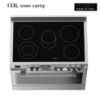 Tecnogas Superiore 90 x 60 Ceramic cooker - N1X96EVTC