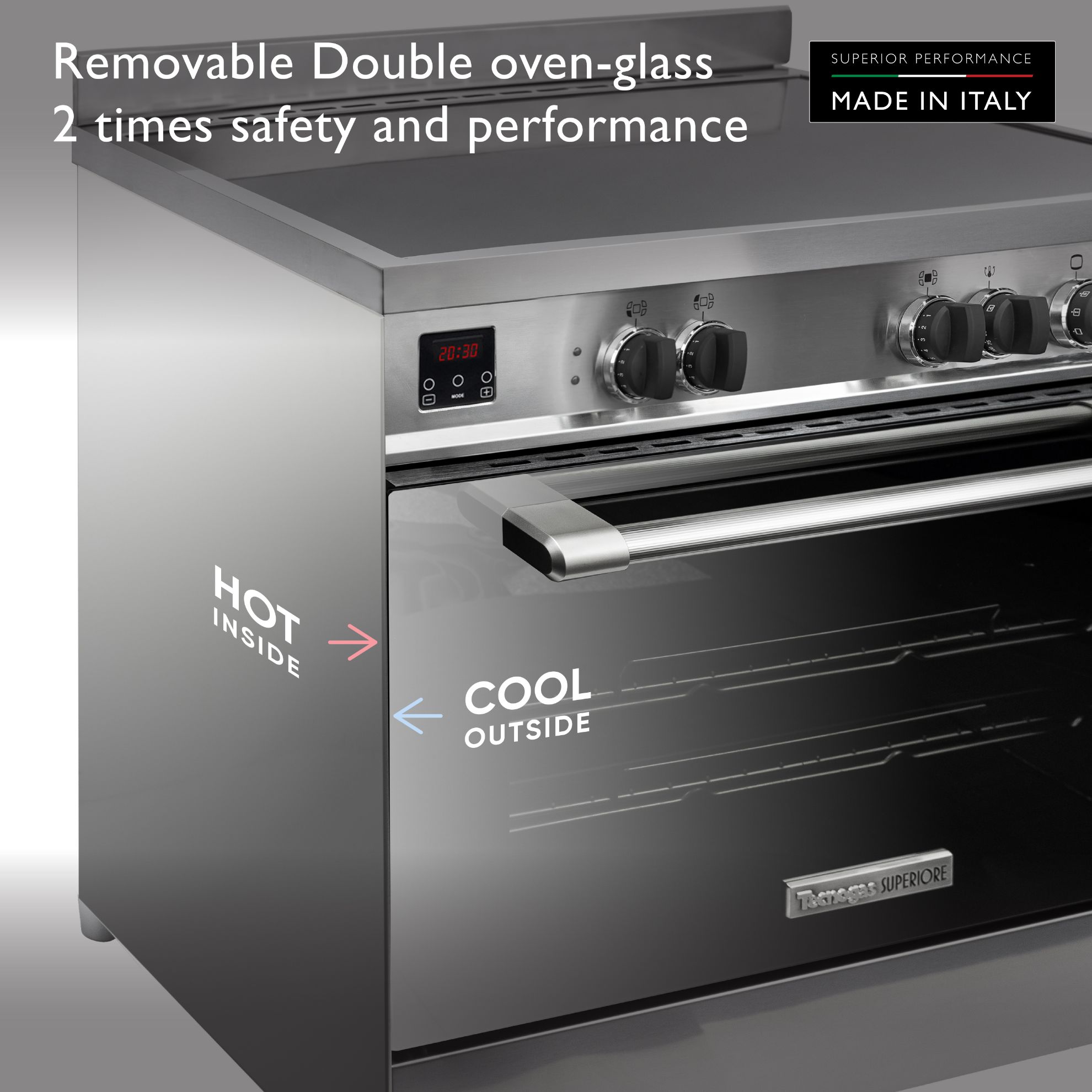 Tecnogas Superiore 90 x 60 Ceramic cooker - N1X96EVTC