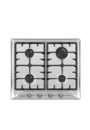 Daewoo 4 Burner Table Top Hob, 60 CM, DGH-S664SS 