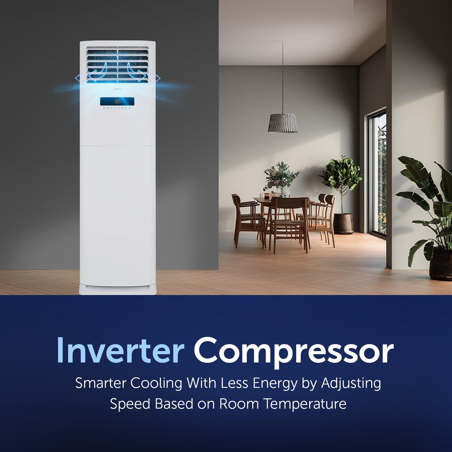 Gree Free Standing Air Conditioner T4matic-I36C3 